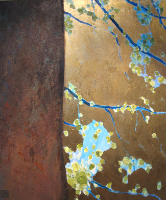 schilderij herfst van beeldend kunstenaar Ciska van der Meer te Amsterdam