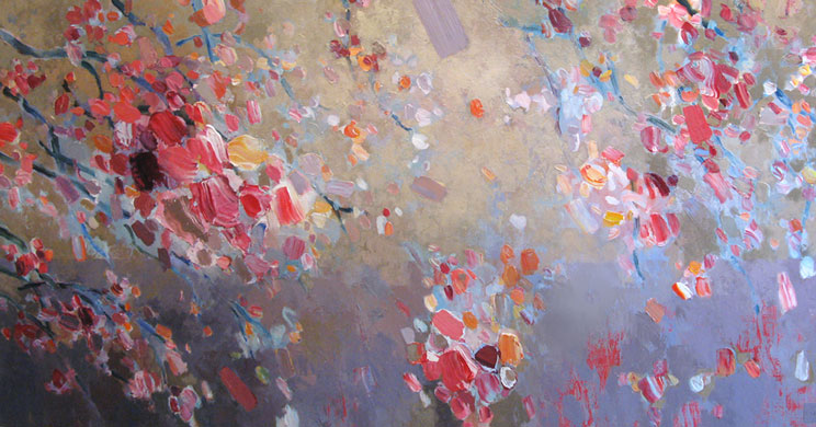 schilderij herfst van beeldend kunstenaar Ciska van der Meer