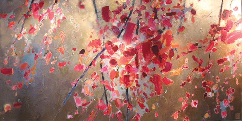 schilderij herfst van beeldend kunstenaar Ciska van der Meer