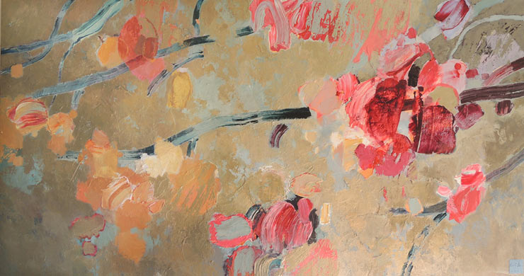 schilderij herfst van beeldend kunstenaar Ciska van der Meer