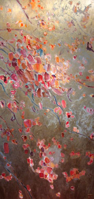 schilderij herfst van beeldend kunstenaar Ciska van der Meer te Amsterdam