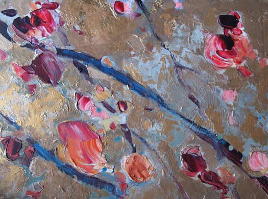 schilderij herfststudie van beeldend kunstenaar Ciska van der Meer te Amsterdam